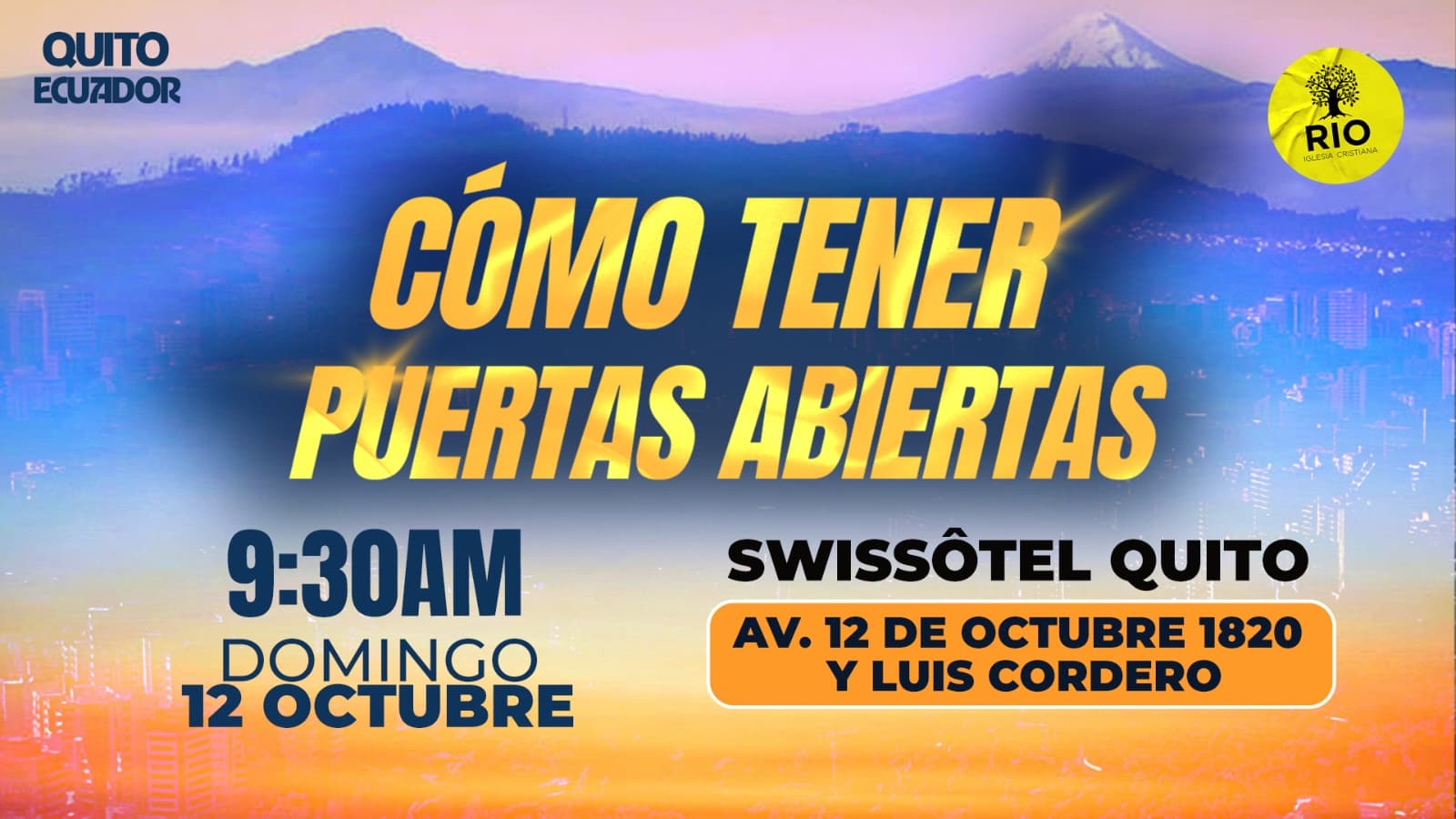 Iglesia RIO Quito 12 Oct